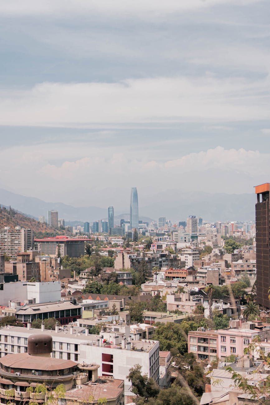the cityscape in santiago chile